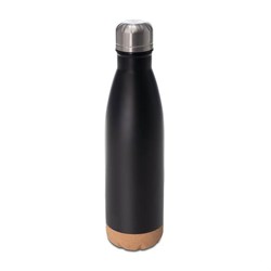 Obrázky: Černá termoska 500 ml s korkovým dnem