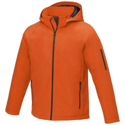 Obrázky: Pán. oranžová zateplená softshell. bunda Notus XS