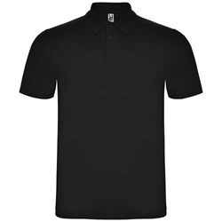 Obrázky: Černá unisex polokošile Austral 180, XL