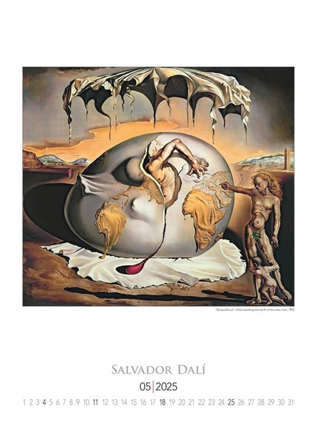 Obrázky: SALVADOR DALÍ, nástěnný kalendář 420x560 mm, Obrázek 6