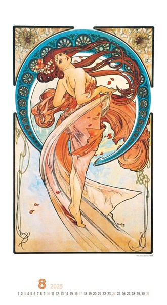 Obrázky: ALFONS MUCHA, nástěnný kalendář 330x600 mm, Obrázek 9