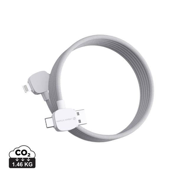 Obrázky: Magnet. kabel Urban Vitamin 65W,rec. TPE/PET, bílá, Obrázek 12