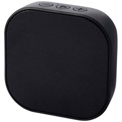 Obrázky: Černý mini 3W Bluetooth® reproduktor z rec. plastu