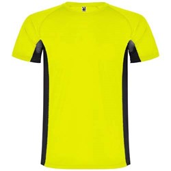 Obrázky: Dětské sportovní triko 140g, fluor. žluté, vel. 16