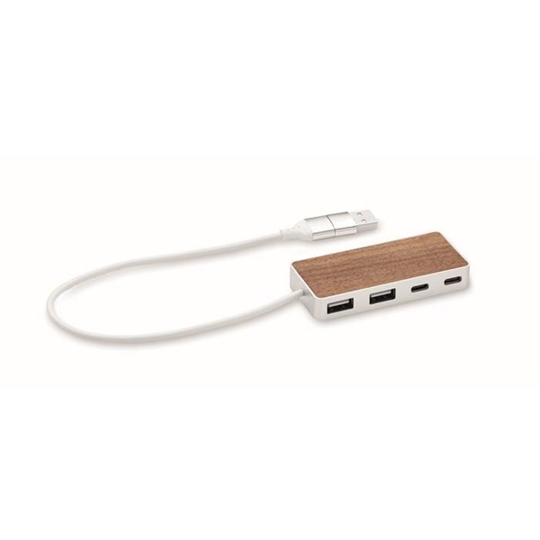 Obrázky: USB hub/ rozbočovač 4 porty, délka kabelu 27,5 cm