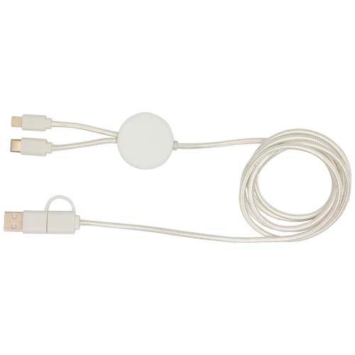 Obrázky: Bílý rychlonabíjecí 27W kabel 5v1, 150 cm, plast, Obrázek 2