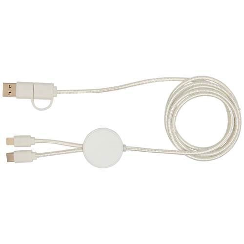 Obrázky: Bílý rychlonabíjecí 27W kabel 5v1, 150 cm, plast, Obrázek 6