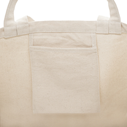 Obrázky: Béžová bavlněná taška s dlouhými i krátkými uchy