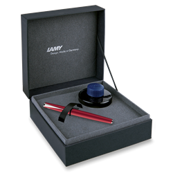 Obrázky: PP LAMY studio royalred matt + lahvičkový inkoust