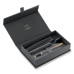 Obrázky: KP PARKER IM Core Grey GT + černé PU pouzdro