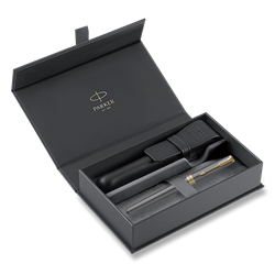 Obrázky: PP PARKER Sonnet Core Grey GT + černé kož. pouzdro