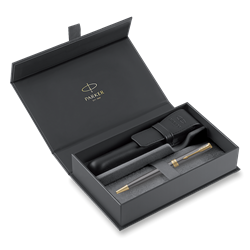 Obrázky: KP PARKER Sonnet Core Grey GT + černé kož. pouzdro