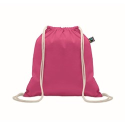 Obrázky: Stahovací batoh, Fairtrade 180g, fuchsiová