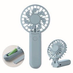Obrázky: Přenosný skládací ventilátor, modrá