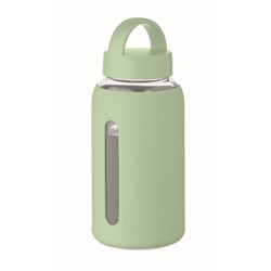 Obrázky: Mátově zelená borosilikát. láhev 600ml,silikon.obal