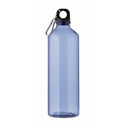 Obrázky: Láhev z RPET 750 ml s karabinou, stř. modrá