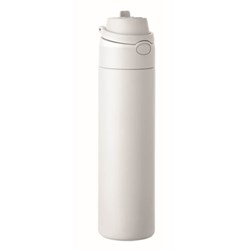 Obrázky: Jednostěnná nerez. láhev 650ml, bílá