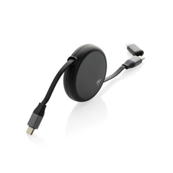 Obrázky: Recyklovaný hliníkový zatahovací 2v1 kabel 240W