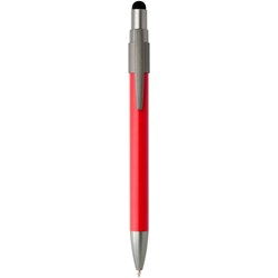 Obrázky: Hliník. rec. kul. pero-stylus a spinner, červená